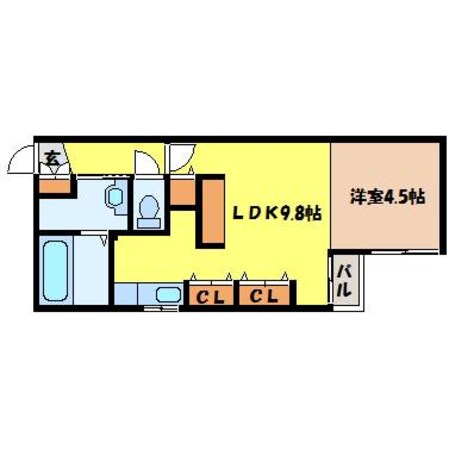 バスセンター前駅 徒歩5分 3階の物件間取画像